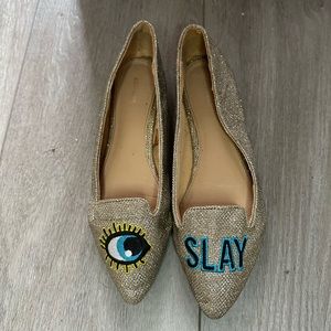Glitter Flat Shoes